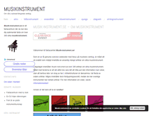Tablet Screenshot of musik-instrument.se